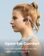 SHOKZ OpenMove - Open-Ear Bluetooth Sport Headphones, Bone Conduction Wireless Earphones, Sweatproof for Running and Workouts, with Sticker Pack, Grey - Image 9