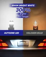 AUTOONE 194 LED License Plate Light 300% High Brightness T10 168 2825 W5W Bulbs for Dome Map Door Courtesy Interior Car 6500K White, Pack of 2 - Image 6