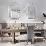 Large Arched Wall Mirror – 22"x34" Beveled Edge, Modern Decor - Image 2