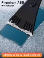 Car Snow Brush and Ice Scraper – 27 Inch, 2-in-1 Design, Soft Bristles, Ergonomic Foam Grip, Detachable - Image 2