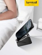 Lamicall Cell Phone Stand, Phone Dock: Cradle, Holder, Stand for Office Desk - Black - Image 2