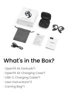 SHOKZ OpenFit Air - Open-Ear Headphones, True Wireless Earbuds, Water Resistant, Secure Earhooks for Daily Use, Black - Image 2
