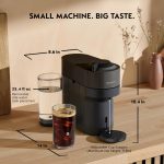 Nespresso Vertuo Pop+ Coffee and Espresso Machine by De'Longhi with Aeroccino Milk Frother, Liquorice Black - Image 4