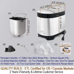 KITCHENARM 29-in-1 SMART Bread Machine with Gluten Free Setting 2LB 1.5LB 1LB Bread Maker Machine with Homemade Cycle - Stainless Steel Breadmaker with Recipes Whole Wheat Bread Making Machine - Image 2