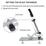 Manual Frozen Meat Slicer, befen Upgraded Stainless Steel Meat Cutter Beef Mutton Roll for Hot Pot KBBQ Food Slicer Slicing Machine for Home Cooking of Hot Pot Shabu Shabu BBQ - Image 3
