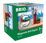 Brio Magnetic Bell Signal, Green - Accessory for Toy Train Sets, Ages 3 and Up