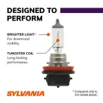SYLVANIA - H11 XtraVision - High Performance Halogen Headlight Bulb, High Beam, Low Beam and Fog Replacement Bulb (Contains 2 Bulbs) - Image 7