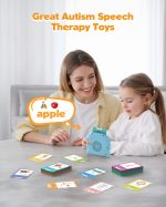 Airbition Bilingual Spanish and English Talking Flash Cards for Ages 2+, Pocket Speech Therapy Tools with 512 Words, Montessori Language Learning and Autism Aids, Children's Sensory Learning Kit - Image 5