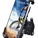 Lamicall Bike Phone Holder, Motorcycle Mount - Motorcycle Phone Holder, Handlebar Cell Phone Clamp, Scooter Phone Clip for iPhone Air 17 Pro Max, 16 15 Pro Max Plus, S20, More 4.7 to 6.8" Smartphones