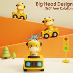 iPlay, iLearn Press to Go Car Toys for Toddlers 1-3, Baby Animal Racing Cars, Infant Play Vehicle Set, Baby Push Go Friction Car Toys for 6-9-12-18 Months, 1st Birthday Gifts for 1-2 Years Old Boys - Image 5