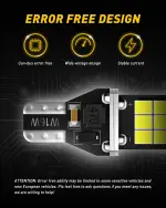 AUXITO 912 921 LED Bulb for Backup Light Reverse Lights High Power 2835 15-SMD Chipsets Error Free T15 906 922 W16W Bulbs, 6000K White, Exterior Light Bulbs (Upgraded, Pack of 2) - Image 6