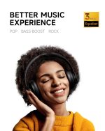 Picun B8 Bluetooth Headphones, 120H Playtime Headphone Wireless Bluetooth with 3 EQ Modes, Low Latency, Hands-Free Calls, Over Ear Headphones for Travel Home Office Cellphone PC Black - Image 8