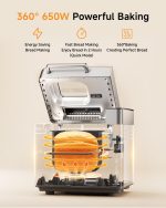 Gleedelish 2LB Bread Maker Machine, 25 in 1 Programmable Bread Maker, Bread Machine with Fruits & Nuts Dispenser for Beginner, Breadmaker with Nonstick Ceramic Pan, Gluten-Free, Recipe, Gifts - Image 7