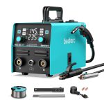 145A 3-in-1 MIG Welder – 110V/220V, Flux Core, Lift TIG, Stick, Synergic