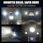 iBrightstar 3157 LED Bulb White, 4157 3156 LED Reverse Light Bulbs Super Bright for Tail Brake Lights Backup Lights Turn Signal Lights, 2 Pack - Image 2