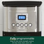 Cuisinart 14-Cup Coffee Maker, Programmable PerfecTemp Glass Carafe Coffee Machine with 1-4 Cup Setting, Brew Strength Control and Brew Pause, Stainless Steel, DCC-3200NAS - Image 6
