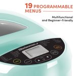 Elite Gourmet EBM8103M Programmable Bread Maker Machine 3 Loaf Sizes, 19 Menu Functions Gluten Free White Wheat Rye French and more, 2 Lbs, Mint - Image 6