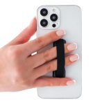 LOVEHANDLE Universal Phone Grip for Smartphones & Mini Tablets - Phone Holder for Hand - Wireless Charging Compatible - Made in The USA - Solid Black - Image 8
