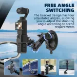 BRDRC Pocket 3 Suction Cup Mount, Car Windshield Window Dash Holder Kit with Expansion Adapter for Insta360 X4 X5 X3 Go 3S for GoPro Max Mini Hero 13 12 11 10 9 Pocket 3 2 Action 5 Pro 4 Accessories - Image 4