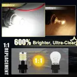 iBrightstar 3157 LED Bulb White, 4157 3156 LED Reverse Light Bulbs Super Bright for Tail Brake Lights Backup Lights Turn Signal Lights, 2 Pack - Image 7