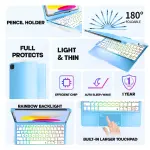 iPad Keyboard Case with Trackpad – 360° Swivel, Backlit, for iPad 10th/11th/Air/Pro 11 - Image 6