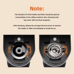 Horavie Mini Single Serve Coffee Maker for K Cup and Ground Coffee, Fast Brew One Cup Coffee Machine with Descaling Reminder and Water Window, 6 to 12 oz. Brew Sizes, Black - Image 2