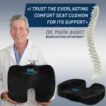 Memory Foam Seat Cushion – Ergonomic U-Shape Design, Tailbone Pain Relief, Breathable Cover, Non-Slip Base - Image 4
