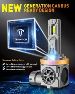 Termitor H11/H9/H8 Bulbs, 50,000LM 10X Ultra-Brightness, Real 1:1 Halogen Mini Size, 6500K Cool White H11 Fog Lights, 10-Year Extended Lifespan, Plug and Play, Pack of 2 - Image 4