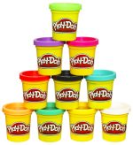 Play Doh Modeling Compound 10-Pack Case of Assorted Colors, Non-Toxic 2 oz. Cans, Christmas Stocking Stuffer Gifts, Prizes, & Party Favors, Preschool Toys for Kids, Ages 2+ (Amazon Exclusive)
