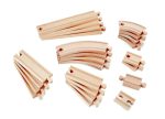 Hape 24 Pcs Wooden Railway Super Expansion Rail Pack| Compatible with Other Wooden Tracks