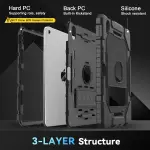Heavy Duty iPad Case – 11th & 10th Gen, Military Grade, Pencil Holder - Image 3