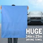 3 Pack Premium XL Shammy Cloth for Car Drying, 34”x25” Chamois Towel for Car, Super Absorbent Shammy Towel for Car, Reusable Soft Car Drying Towels - Image 6