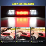 Nilight Third Brake Light High Mount 3rd Stop Reverse Cargo LED Lighting for Chevy Silverado GMC Sierra 1500 2500 3500HD 2014-2018 Pickup Truck Rear Cab Center Tail Lights - Image 7
