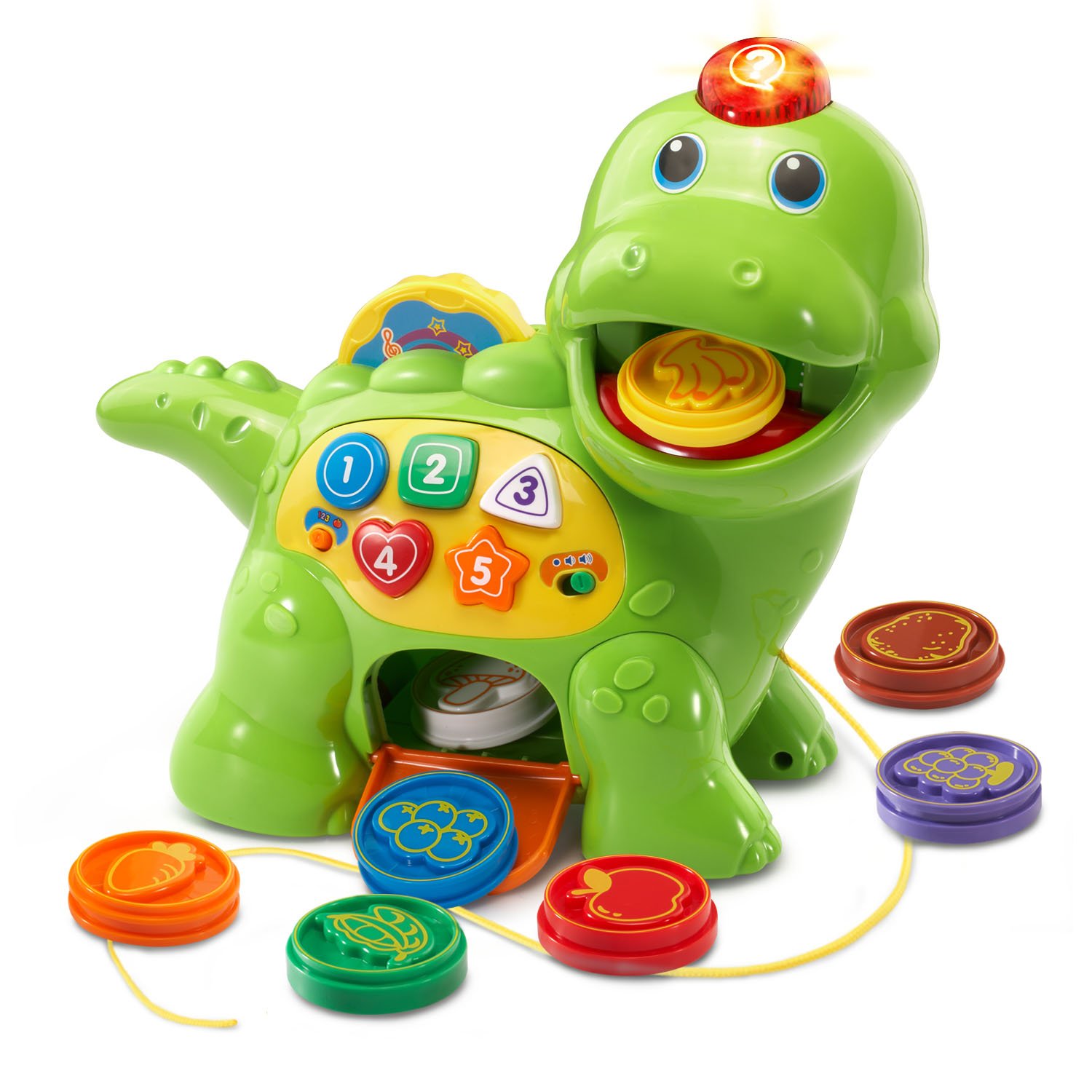 71Qb3JUulbL VTech Chomp and Count Dino, Green - Image 1