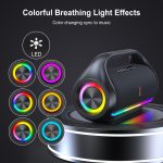 Portable Bluetooth Speaker – IPX5 Water Resistant, Deep Bass, RGB Lights, TWS Pairing - Image 9