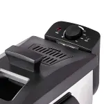 Amazon Basics 3.2-Qt (3.0L) Deep Fryer with 12-Cup Oil Capacity, Adjustable Temperature, Easy Draining Basket, Stainless Steel Exterior, Viewing Window, 1500W, Black & Silver - Image 5