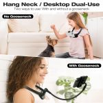 Cell Phone Stand, Neck Cell Phone Holder, Hand Free Flexible Gooseneck Phone Holder for Bed, Neck Phone Holder POV/Vlog Selfie Mount, Universal Multi-Functional Phone Stand for 4.7''-6.7'' Phone - Image 7