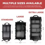 Trunk Organizer for Car and SUV – Heavy Duty Oxford Polyester, 3 Compartments, Collapsible, Water Resistant - Image 5