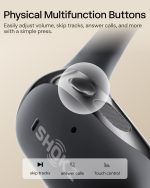 SHOKZ OpenFit 2 Open-Ear Headphones,True Wireless Bluetooth Earphones with Microphone,Earhook Earbuds with 48 Hours of Playtime,Fast Charging,IP55 Water-Resistant,with Carrying Bag,Black,Bluetooth5.4 - Image 5