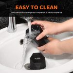 HOTOR Car Trash Can with Lid - 2 Pack, Car Accessories for Interior, Leakproof Vehicle Garbage Can with 30 Attached Trash Bags, Multipurpose Organizers and Storage for Home, Office, Black - Image 5