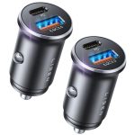 LISEN Car Phone Charger USB C, 54W Cigarette Lighter USB Charger Adapter, Car Accessories for Men, Mini USBC Cars Fast Charging Adapter USBC Type C 12V, for iPhone 17 Pro Max 16 15 14 13 12 Plus Mini