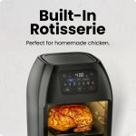 CHEFMAN Multifunctional Digital Air Fryer+ Rotisserie, Dehydrator, Convection Oven, 17 Touch Screen Presets Fry, Roast, Dehydrate, Bake, XL 10L Family Size, Auto Shutoff, Large Easy-View Window, Black - Image 5