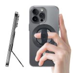 EWA MagOne 3rd Gen [Compatible with MagSafe] Phone Grip Stand with Finger Strap, Removable Magnetic Ring Holder Kickstand Loop for iPhone 17,16,15,14,13,12 Series (Black)