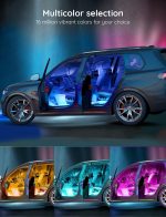 Car Interior LED Lights – 16 Million Colors, Music Sync, App Control, 2-Line Design, Easy Install - Image 9