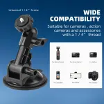 BRDRC Pocket 3 Suction Cup Mount, Car Windshield Window Dash Holder Kit with Expansion Adapter for Insta360 X4 X5 X3 Go 3S for GoPro Max Mini Hero 13 12 11 10 9 Pocket 3 2 Action 5 Pro 4 Accessories - Image 5
