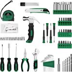 126 Piece Tool Kit – 8V Cordless Drill, Hand Tool Set with Storage Case - Image 5