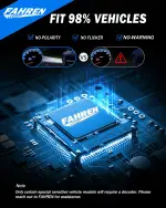 FAHREN H7 LED Light Bulbs, 46,000LM Super Brightness 1:1 Size No Adapter Needed Plug & Play, 6500k White with 16 CSP Chips, Canbus Ready Non-Polarity H7 Fog Bulb with Turbo Fan, IP68 Pack of 2 - Image 2