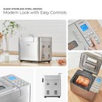 CUCKOO Bread Maker Machine with 15 Menu Options + 3 Crust Colors, 2 lbs Bread Machine with Automatic Fruit & Nut Dispenser, Includes 6 Accessories, Ideal Breadmaker for Sourdough (CBM-AAB101S) - Image 5