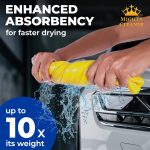 Premium 2pk Mini +1 Free Shammy Cloth for Car Drying - 17”x13” - Super Absorbent Chamois Towel for Car - Scratch-Free, Reusable & Soft Cleaning Towel - Image 9