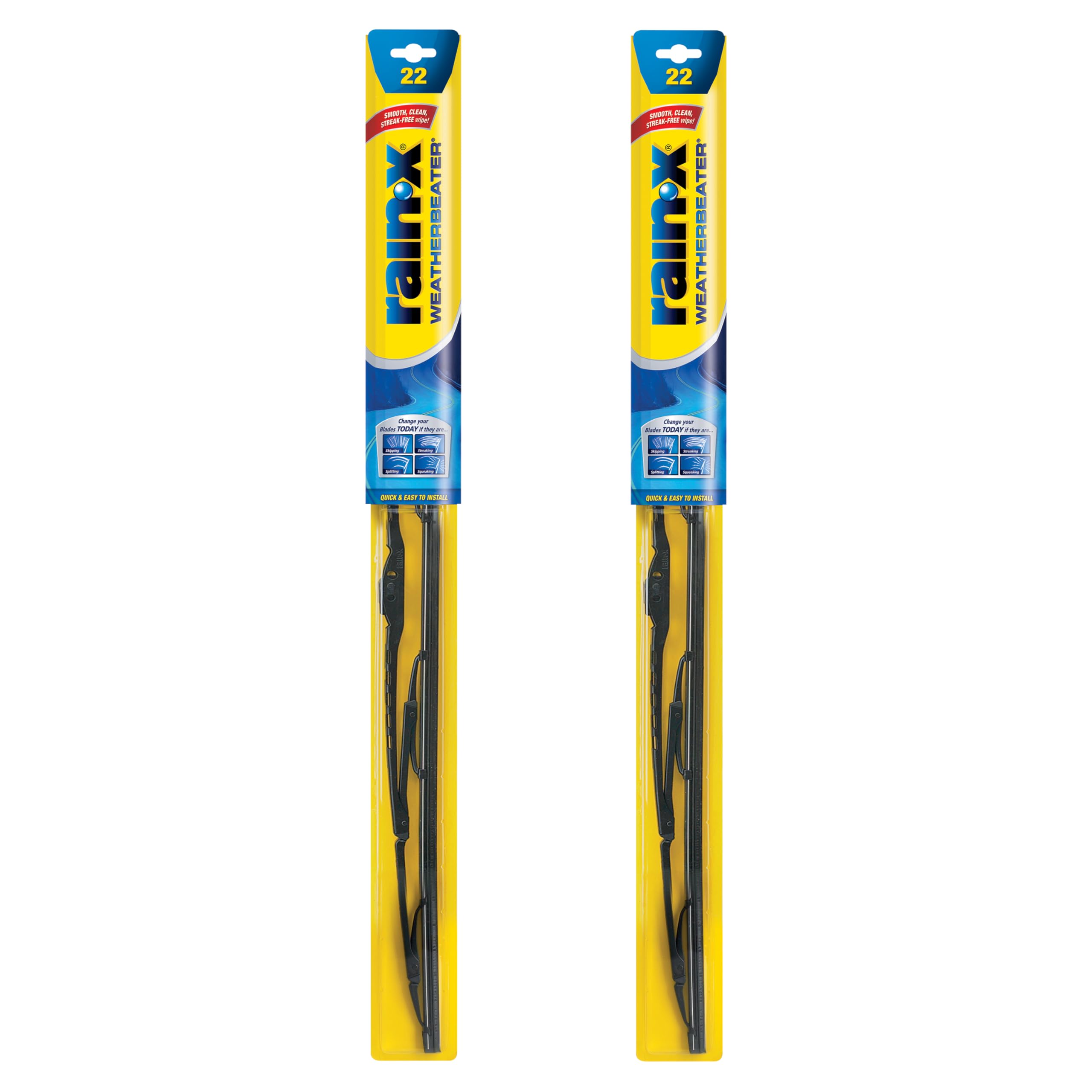 71g+-iAW9YL Rain-X 820149 WeatherBeater Wiper Blades, 22" Windshield Wipers (Pack of 2), Automotive Replacement Windshield Wiper Blades That Meet Or Exceed OEM Quality And Durability - Image 1